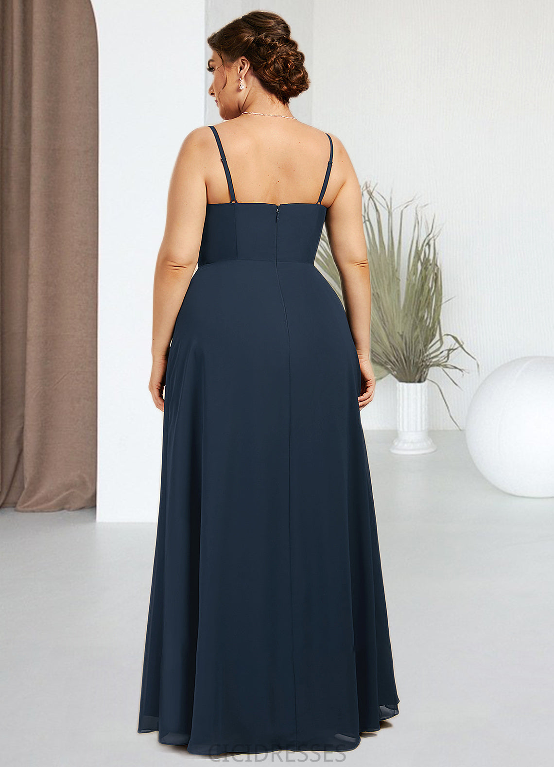 Isabella A-Line Square Neckline Floor-Length Chiffon Mother of the Bride Dress CIC8126P0014818