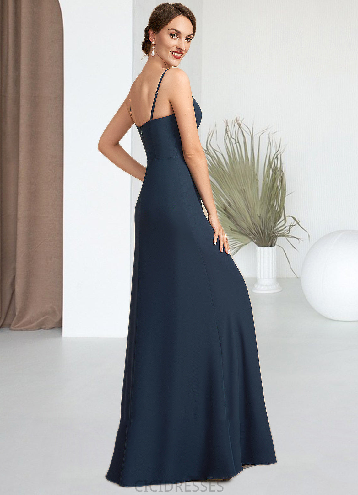 Isabella A-Line Square Neckline Floor-Length Chiffon Mother of the Bride Dress CIC8126P0014818