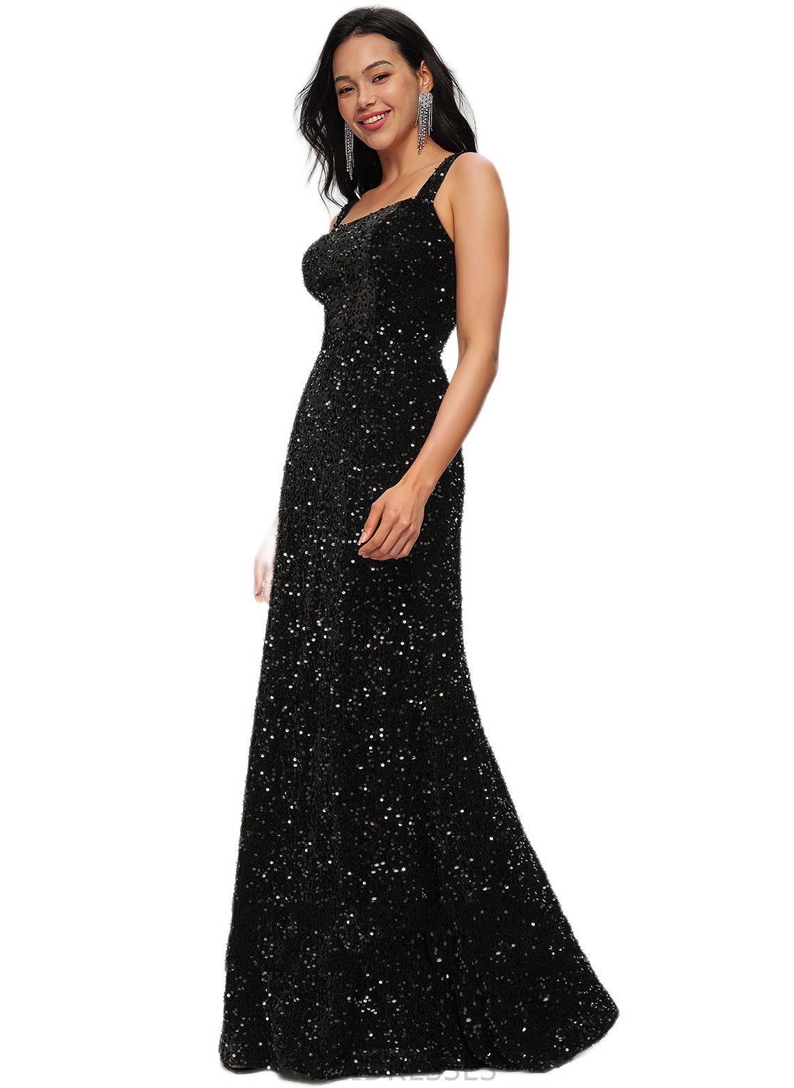 Tamia Sheath/Column Scoop Floor-Length Sequin Prom Dresses CIC8P0022228