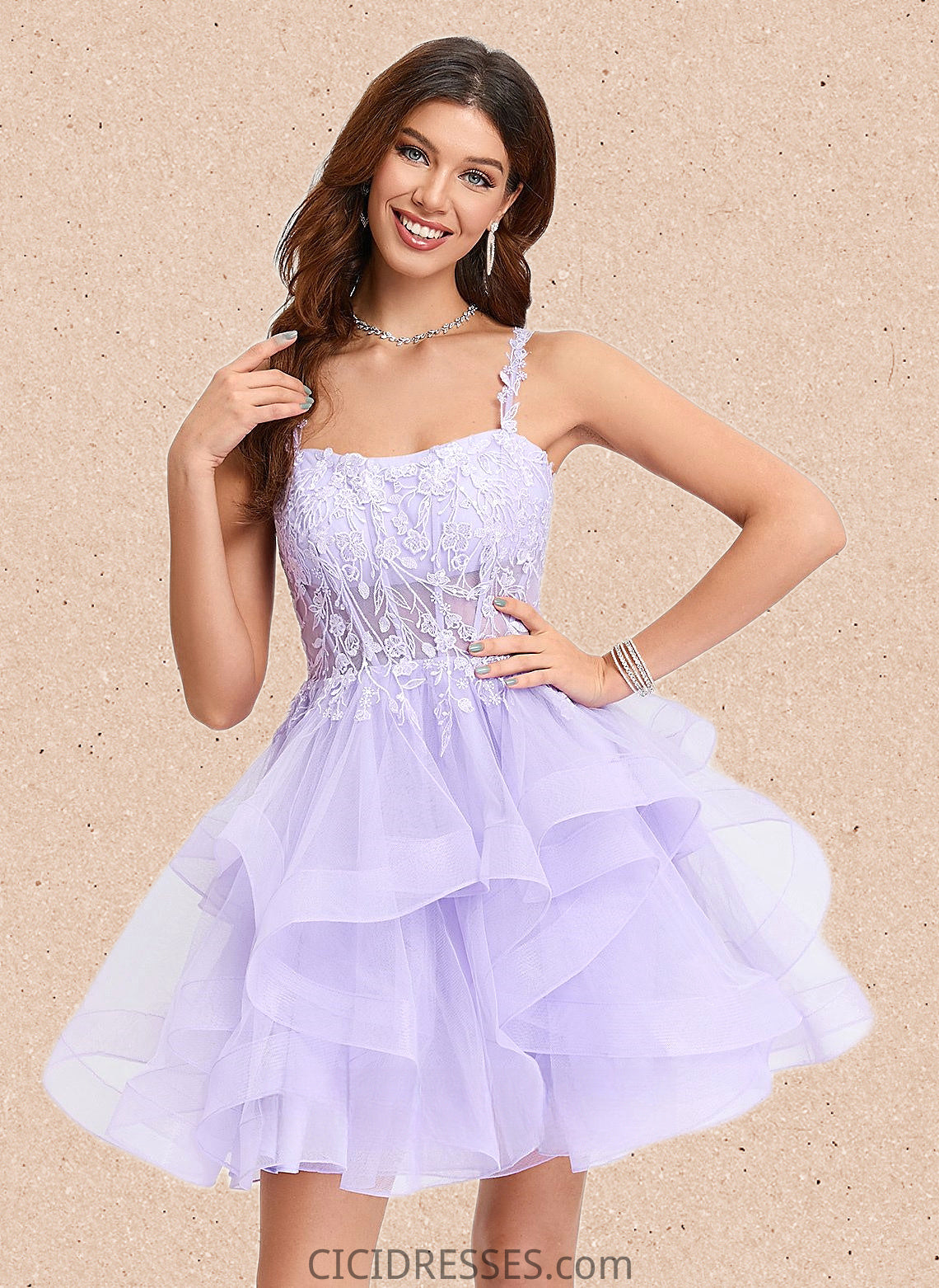 Jazmin Ball-Gown/Princess Sweetheart Short Tulle Homecoming Dress CIC8P0025677