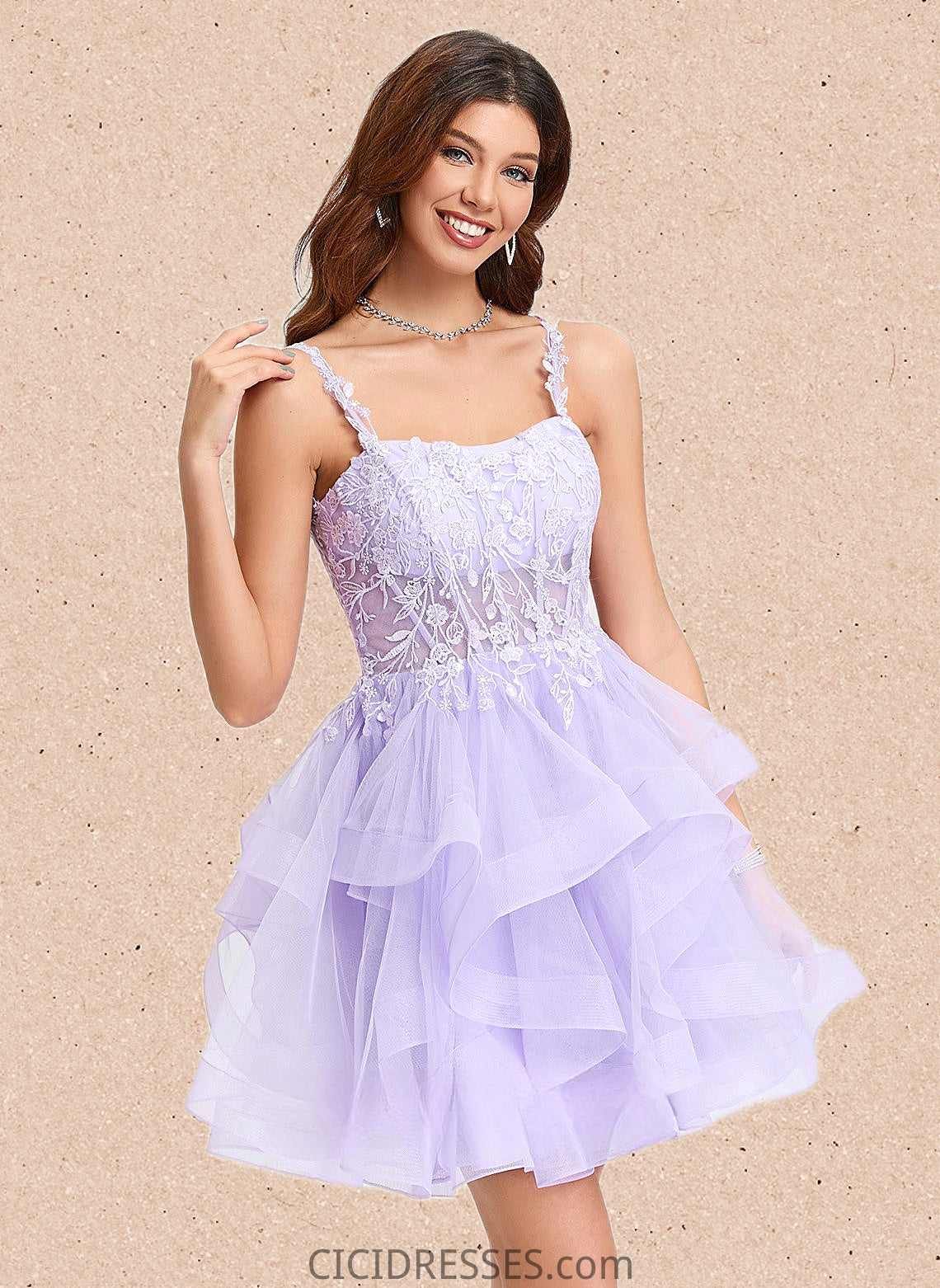 Jazmin Ball-Gown/Princess Sweetheart Short Tulle Homecoming Dress CIC8P0025677