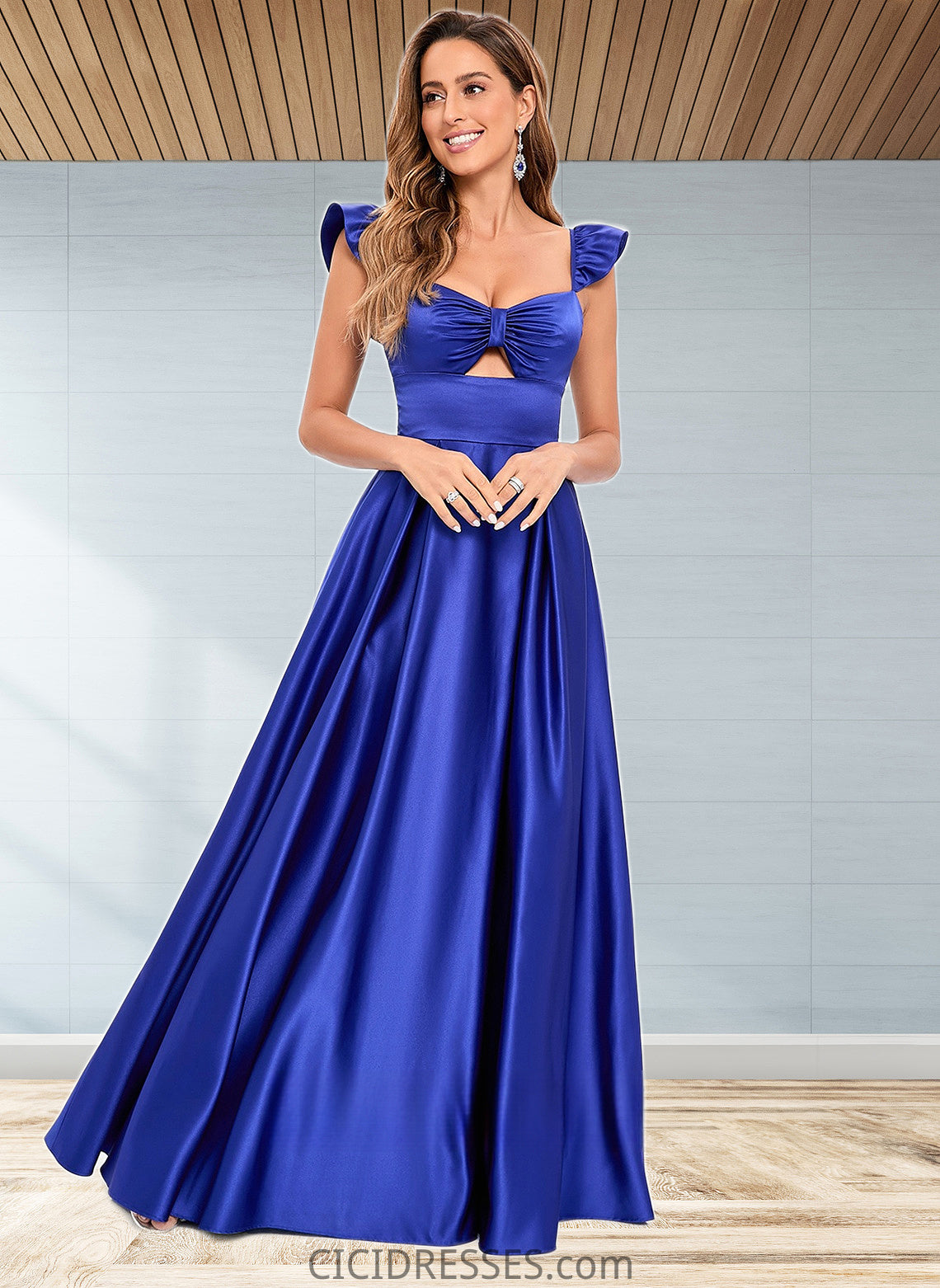 Reagan Ball-Gown/Princess Sweetheart Floor-Length Satin Prom Dresses CIC8P0025859