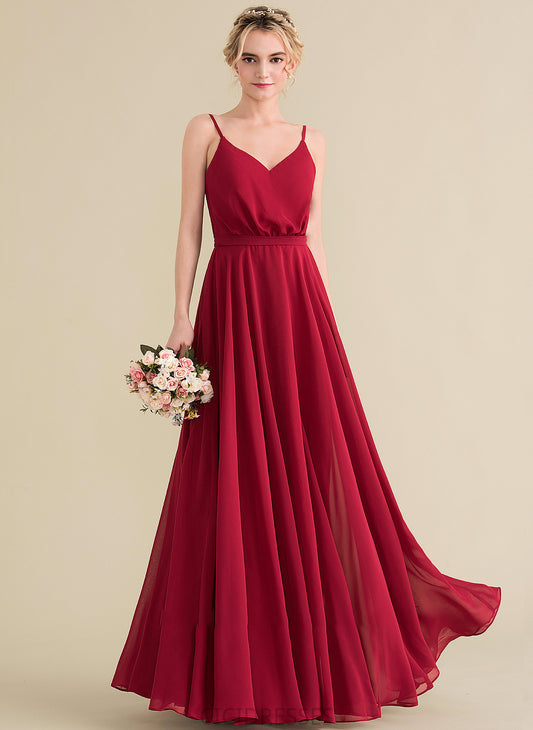 Length Neckline Floor-Length A-Line Embellishment Bow(s) Silhouette V-neck Fabric Heidy Sleeveless Knee Length Bridesmaid Dresses