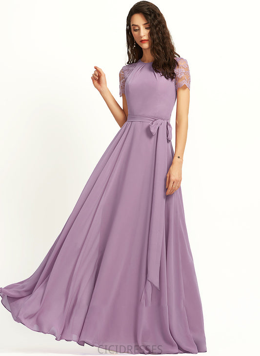 A-Line Straps Neckline Length ScoopNeck Lace Fabric Silhouette Floor-Length Abbey Sleeveless Floor Length Bridesmaid Dresses