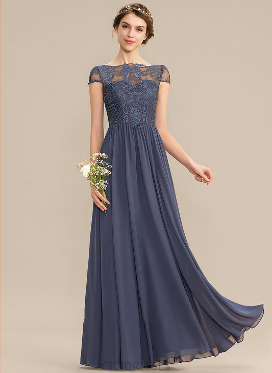 A-Line Lace ScoopNeck Straps Floor-Length Length Fabric Neckline Silhouette Piper Floor Length Sleeveless Bridesmaid Dresses