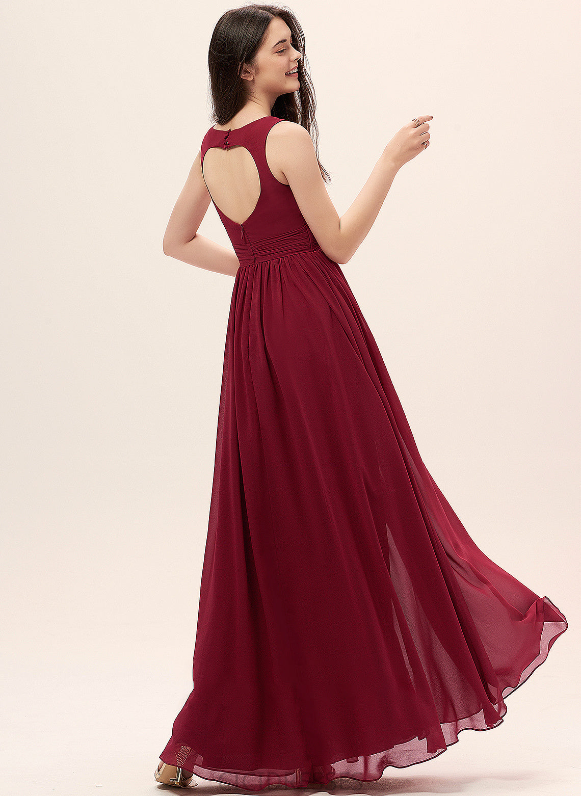 Embellishment Silhouette Length Fabric Ruffle Sweetheart A-Line Neckline Pockets Floor-Length Alyson Floor Length Bridesmaid Dresses