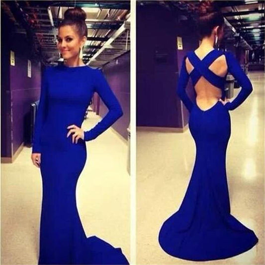 Mermaid Prom Dress, Long Sleeves Prom Dress, Sexy Prom Dress, Formal Prom Dress, Pretty Prom Dresses, Evening Dresses, Long Prom Dress CD03