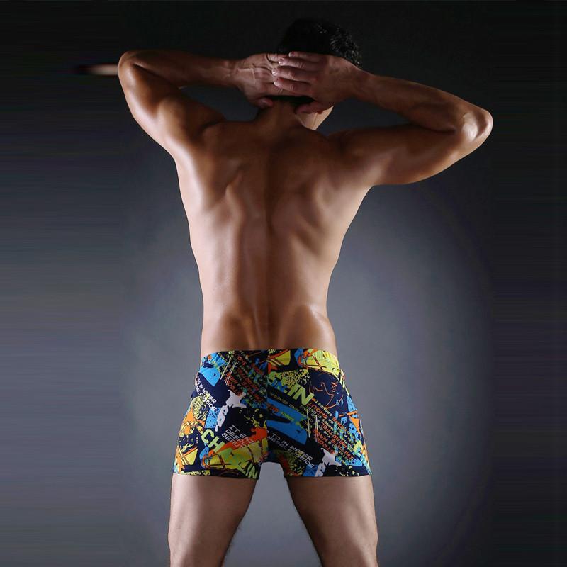 Fashion Vintage Big Men Plus size Sexy men's swimwear