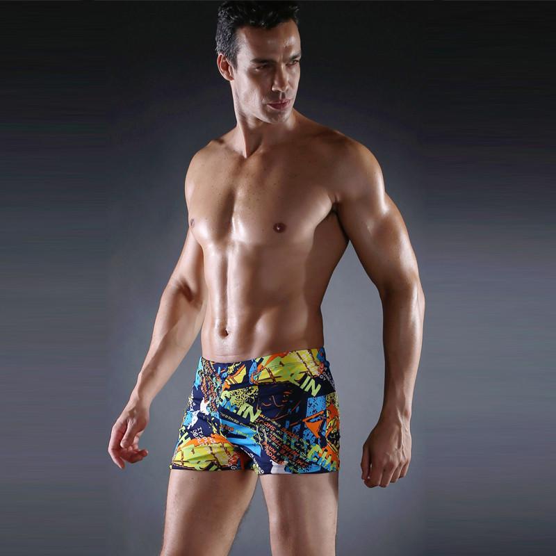 Fashion Vintage Big Men Plus size Sexy men's swimwear