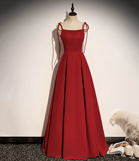 SIMPLE VELVET LONG A LINE PROM DRESS EVENING DRESS CD20772