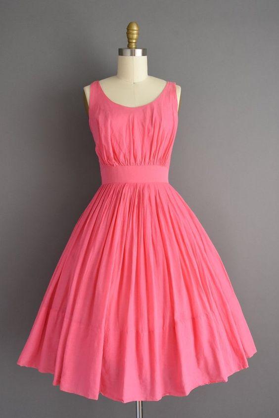 A-line Empire Short Watermelon Red Homecoming Dress CD23281