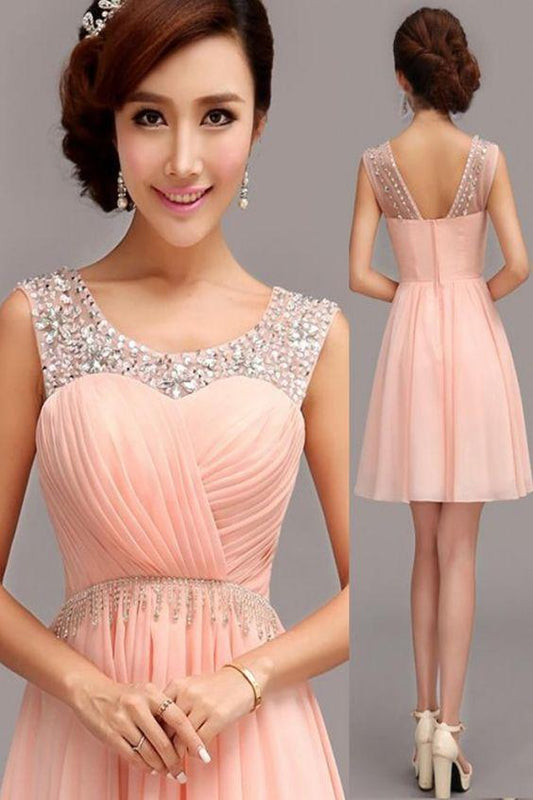 Short Party Dress, Beading Homecoming Dress, Party Dress CD9755