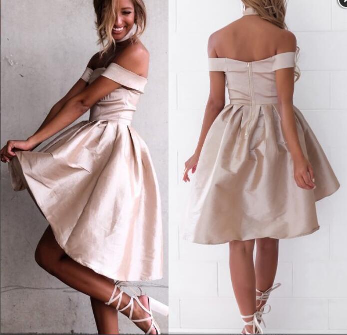 Sexy Off the Shoulder Short Prom Dress, Simple Short Homecoming Dress N2363